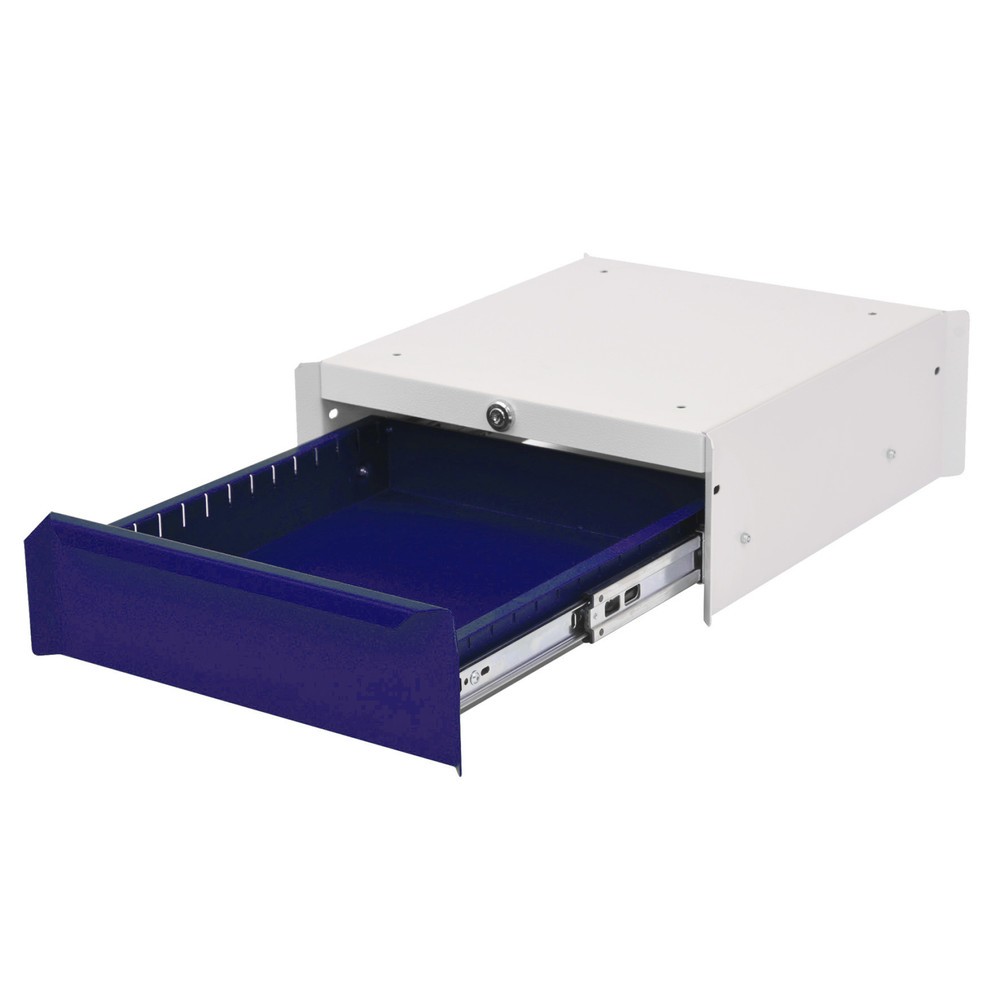 Immagine del prodotto n. 1: Bedrunka+Hirth Vano inferiore con 1 cassetto per tavolo del sistema postazione di lavoro, AxLxP 140 x 370 x 400 mm, Blu cobalto