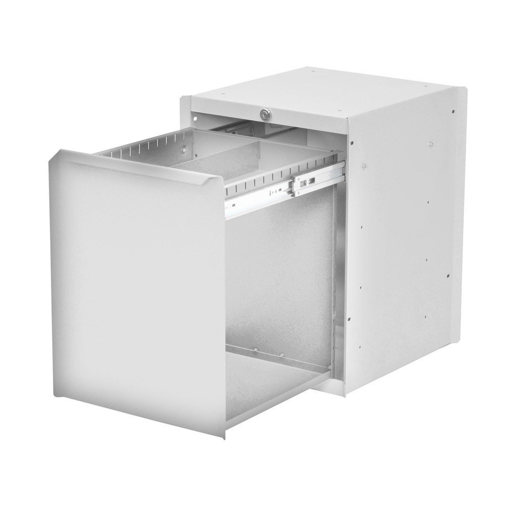 Immagine del prodotto n. 1: Bedrunka+Hirth Vano inferiore con 1 cassetto per tavolo del sistema postazione di lavoro, AxLxP 500 x 370 x 400 mm, grigio finestra