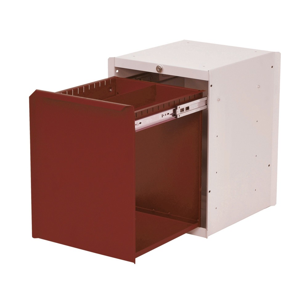 Bedrunka+Hirth Vano inferiore con 1 cassetto per tavolo del sistema postazione di lavoro, AxLxP 500 x 370 x 400 mm, Rosso rubino Immagine del prodotto: Bedrunka+Hirth Vano inferiore con 1 cassetto per tavolo del sistema postazione di lavoro, AxLxP 500 x 370 x 400 mm, Rosso rubino