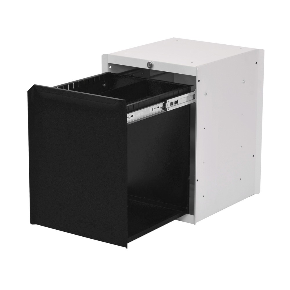 Immagine del prodotto n. 1: Bedrunka+Hirth Vano inferiore con 1 cassetto per tavolo del sistema postazione di lavoro, AxLxP 500 x 370 x 400 mm, nero profondo