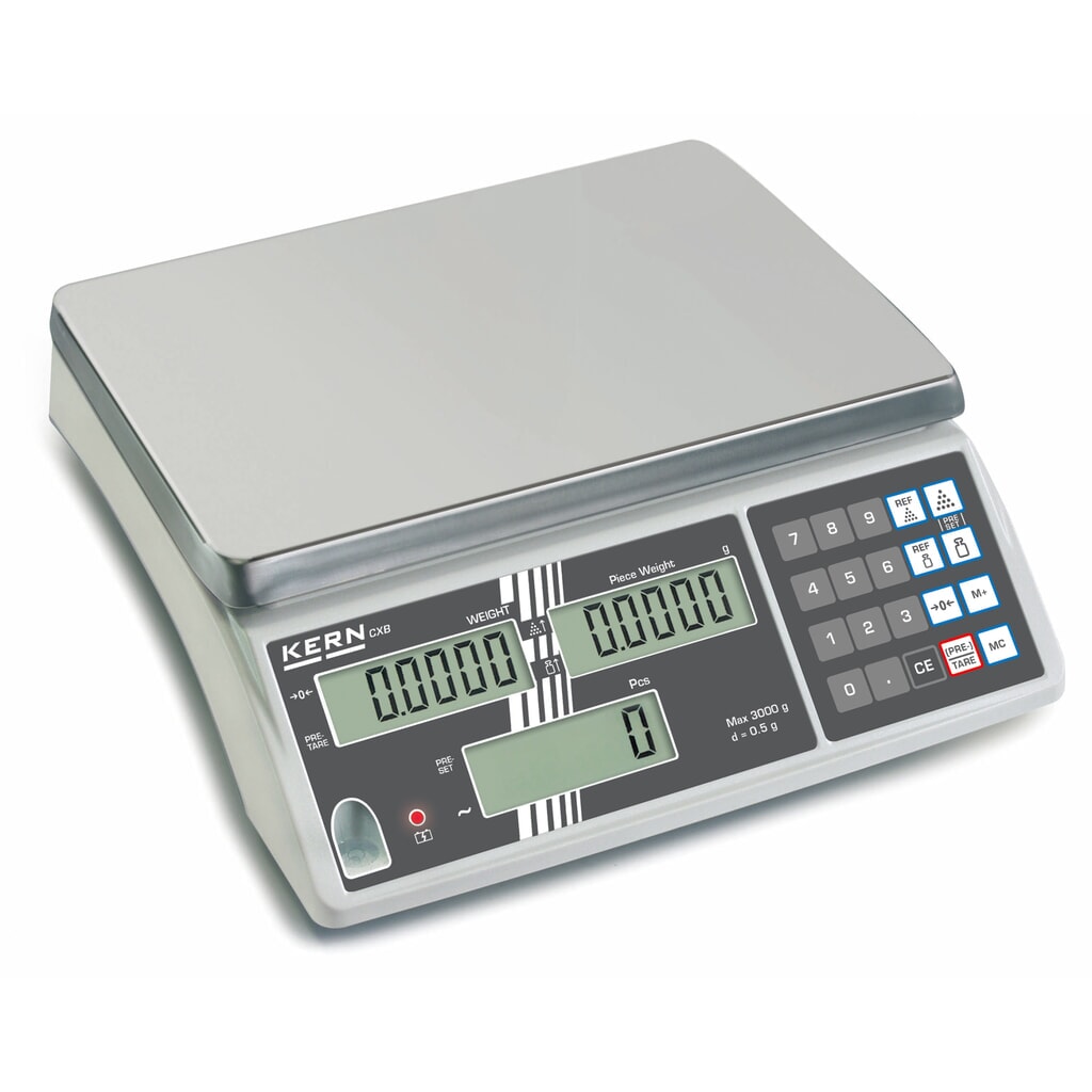 Immagine del prodotto: Bilancia contapezzi, LxP 300 x 225 mm, intervallo di pesatura max 3 kg