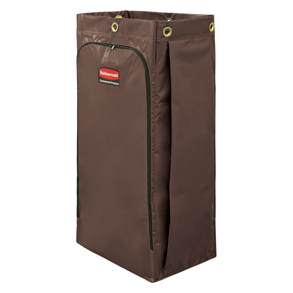 Immagine del prodotto: Rubbermaid® - Sacca di ricambio in vinile con cerniera laterale, colore: Nero