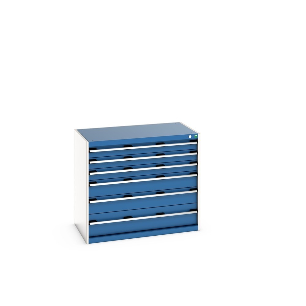 Immagine del prodotto: bott cubio cassettiera, cassetti 3x100 + 2x150+ 1x200 mm, portata 200 kg ciascuno, larghezza 1.050 mm, Blu genziana
