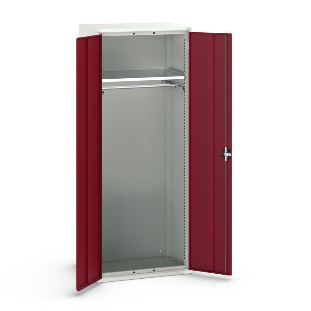 Immagine del prodotto: bott verso Armadio ad ante battenti, con 1 ripiano e 1 asta appendiabiti, LxPxA: 800 x 550 x 2000 mm