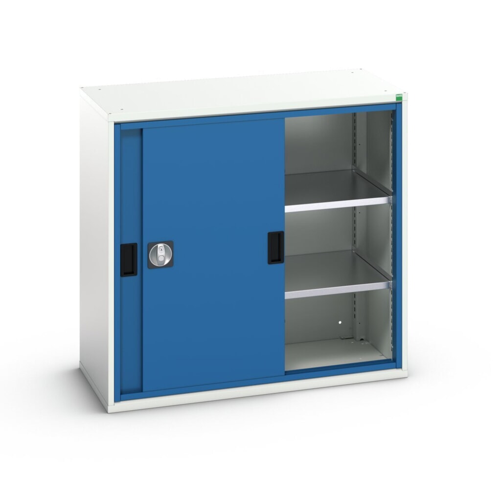 bott verso Armadio ad ante scorrevoli, con 2 ripiani, LxPxA: 1050 x 550 x 1000 mm Immagine del prodotto n. 1: bott verso Armadio ad ante scorrevoli, con 2 ripiani, LxPxA: 1050 x 550 x 1000 mm