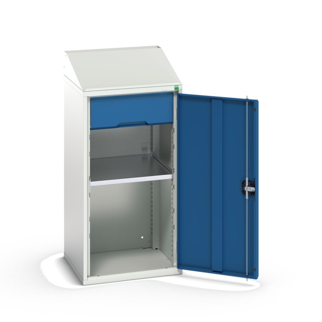 bott verso Armadio con scrittoio, con 1 ripiano e 1 cassetto, LxPxA: 525 x 550 x 1130 mm Immagine del prodotto n. 1: bott verso Armadio con scrittoio, con 1 ripiano e 1 cassetto, LxPxA: 525 x 550 x 1130 mm