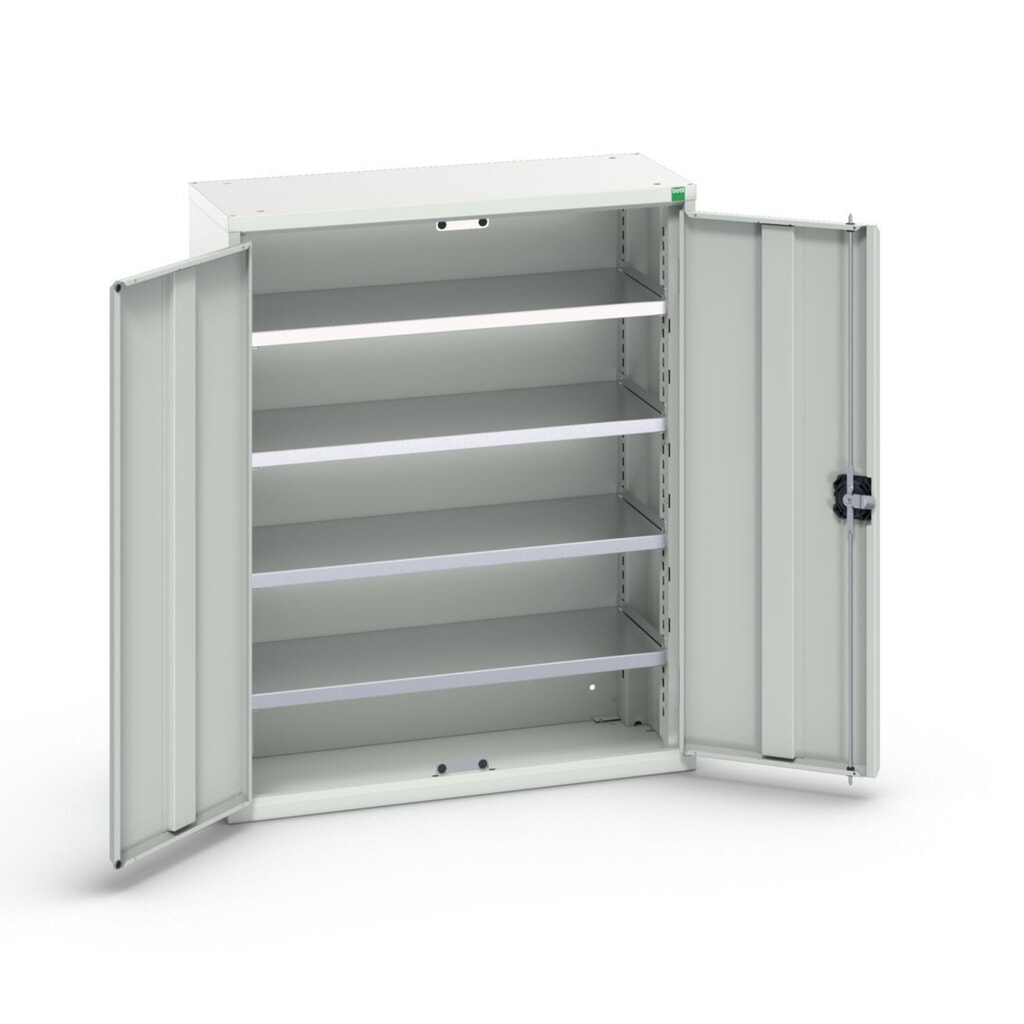 Immagine del prodotto: bott verso Armadio portaoggetti, con 4 ripiani e 20 contenitori a bocca di lupo, LxPxA: 800 x 350 x 1000 mm