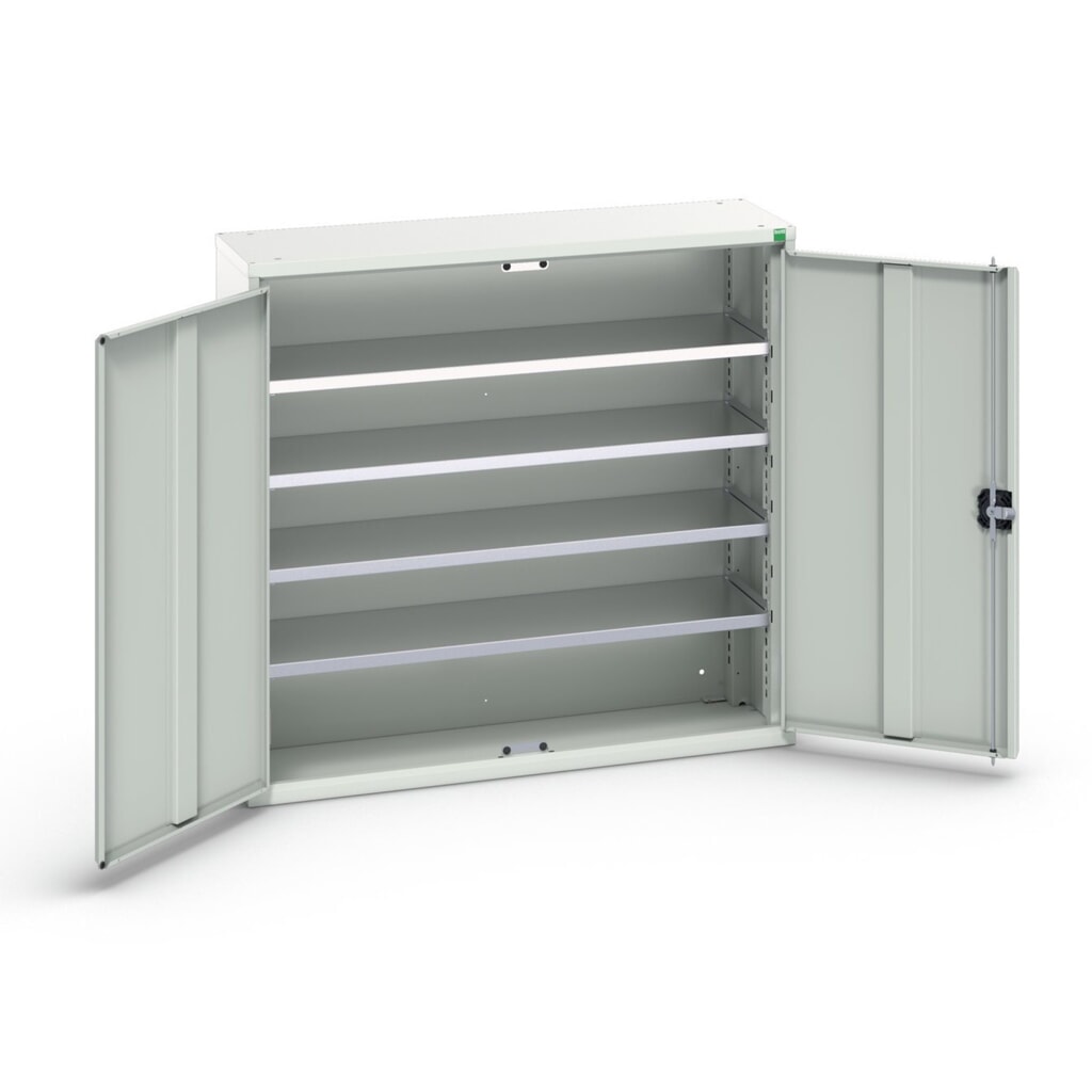 Immagine del prodotto n. 1: bott verso Armadio portaoggetti, con 4 ripiani e 30 contenitori a bocca di lupo, LxPxA: 1050 x 350 x 1000 mm