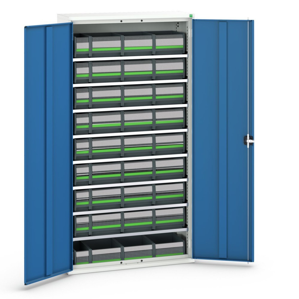 Immagine del prodotto: bott verso Armadio portaoggetti, con 8 ripiani e 36 bottBox, LxPxA: 1050 x 350 x 1000 mm
