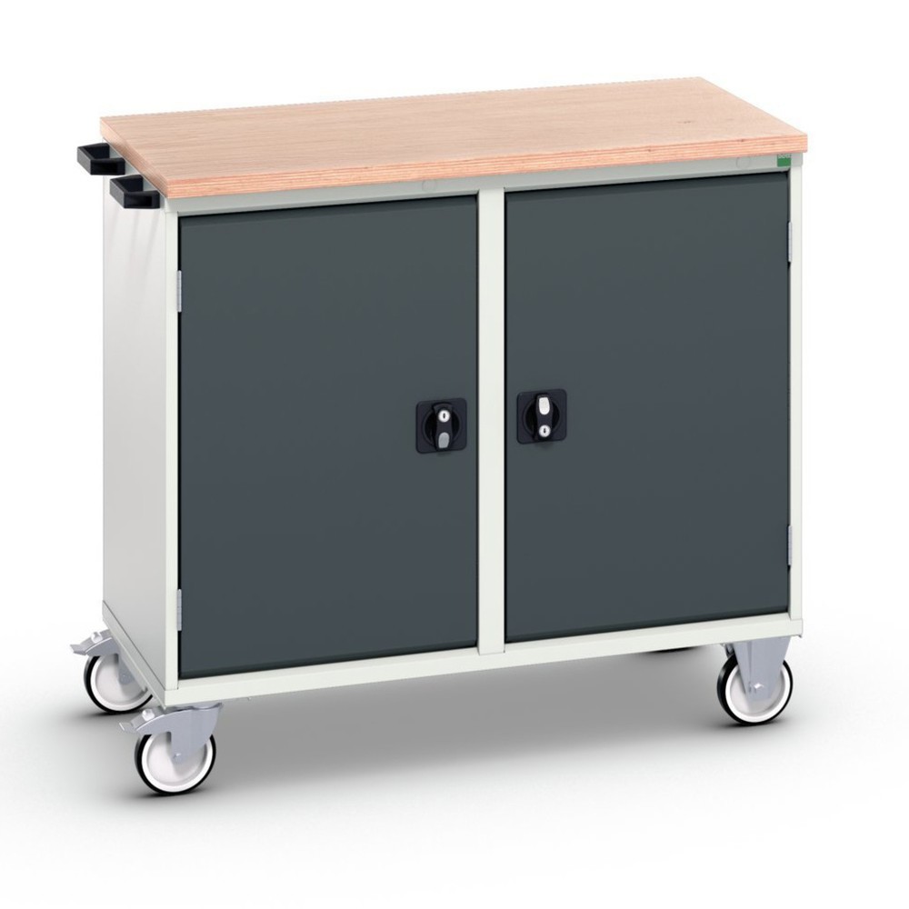 Immagine del prodotto: bott verso Carrello di montaggio, con 2 ante, ripiani e piano in multiplex, LxPxA: 1050 x 600 x 980 mm
