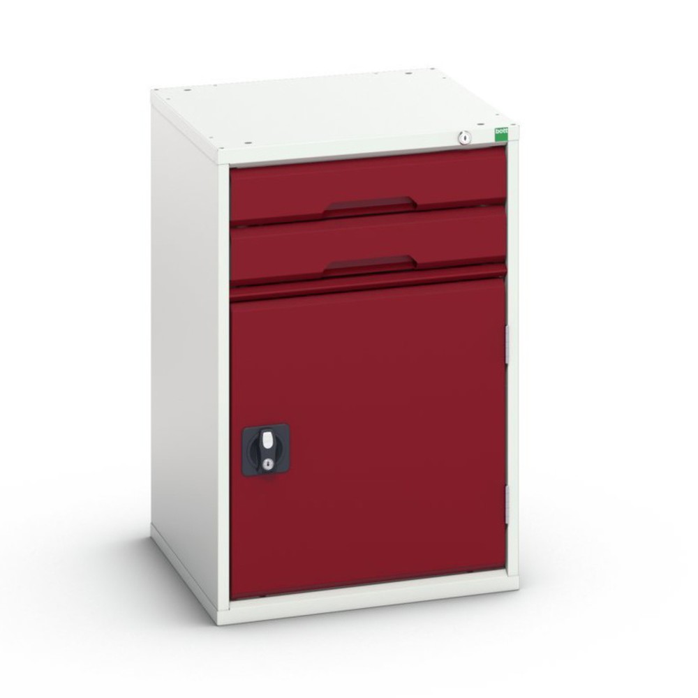 Immagine del prodotto: bott verso Cassettiera con anta battente, con 2 cassetti e ripiano, LxPxA: 525 x 550 x 800 mm