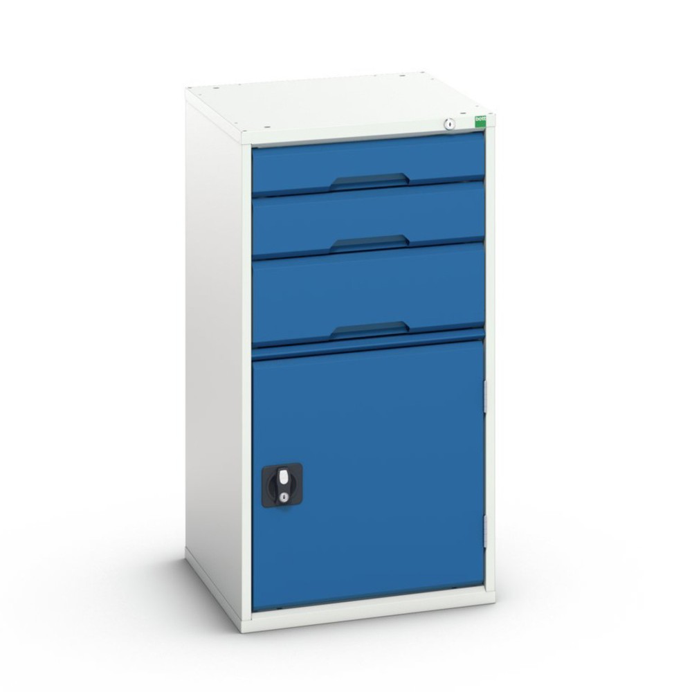 Immagine del prodotto: bott verso Cassettiera con anta battente, con 3 cassetti e ripiano, LxPxA: 525 x 550 x 1000 mm