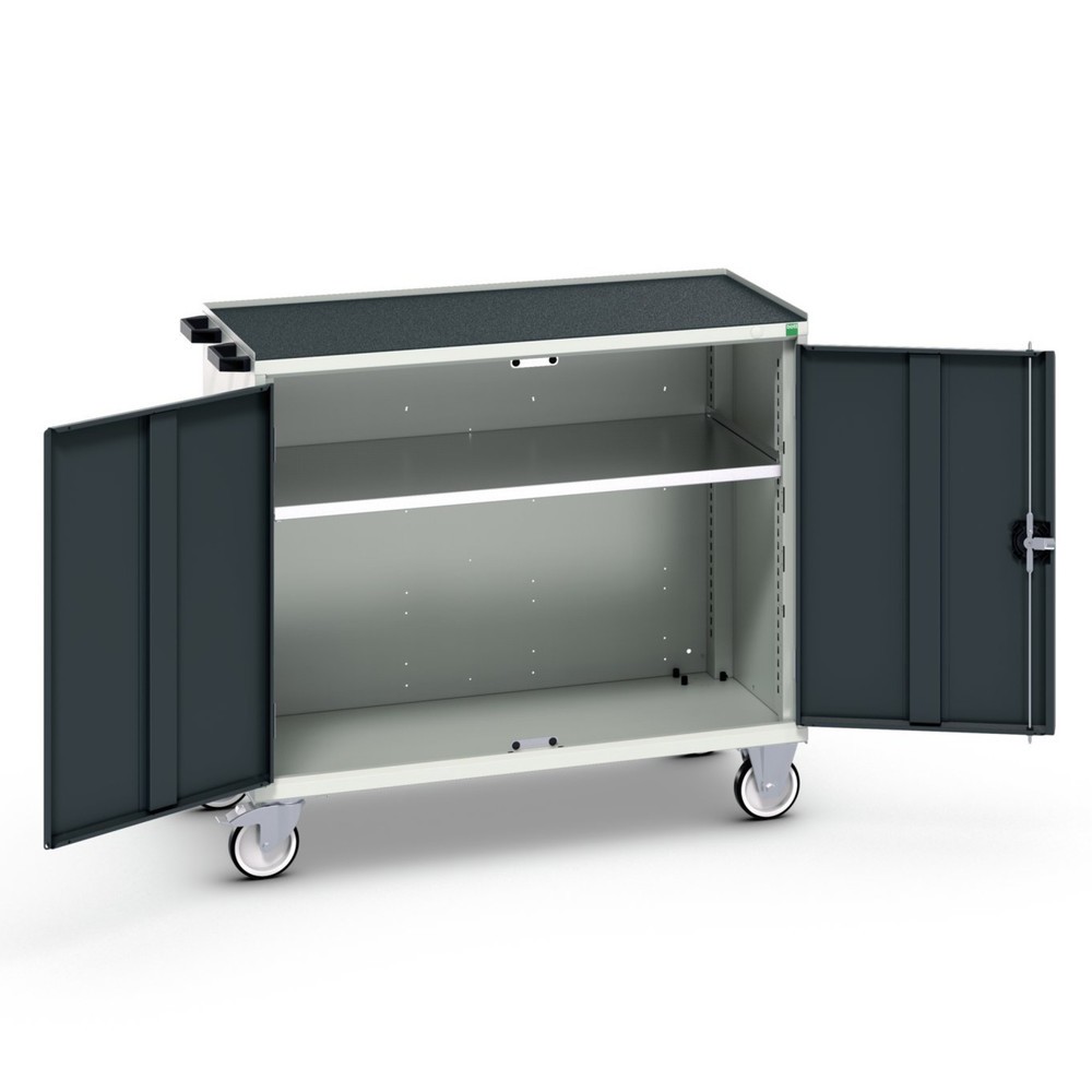 Immagine del prodotto: bott verso Cassettiera mobile, con 2 ante, ripiano e bordo rialzato, LxPxA: 1050 x 550 x 965 mm
