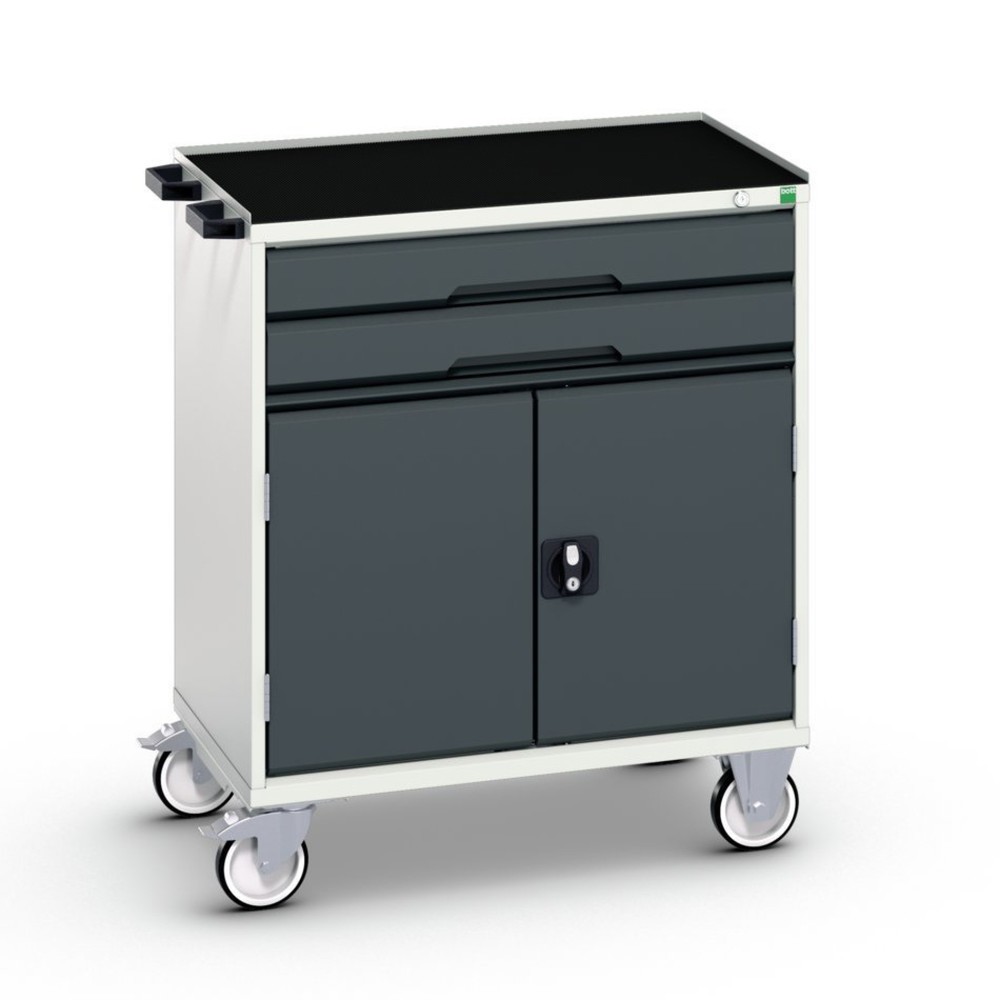 Immagine del prodotto: bott verso Cassettiera mobile, con 2 cassetti, anta e bordo rialzato, LxPxA: 800 x 550 x 965 mm