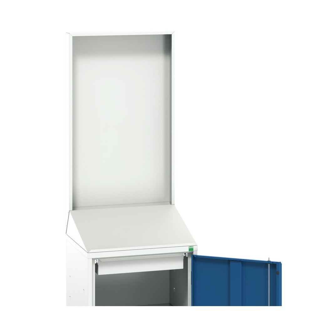 Immagine del prodotto: bott verso Scrittoio Economy con parete posteriore liscia, con 1 ripiano e 1 cassetto, LxPxA: 525 x 550 x 2000 mm