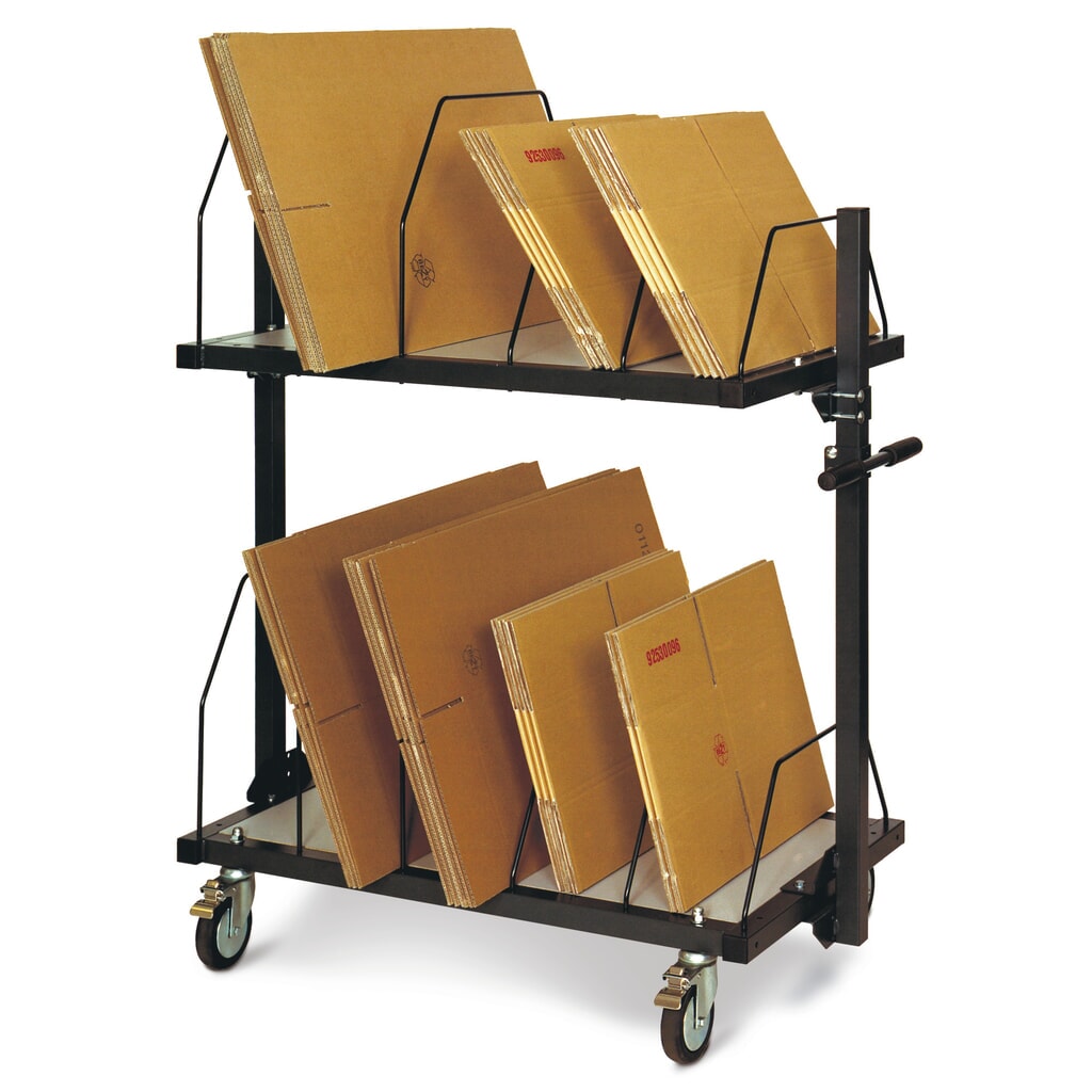 Immagine del prodotto: Caricatore per imballi in cartone con staffa richiudibile, 3 livelli, HxLxP 1.860 x 1.015 x 600 mm