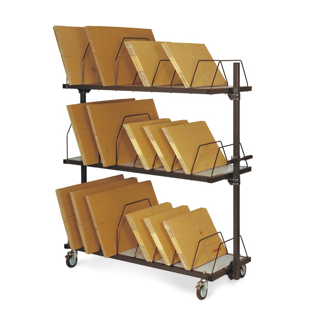 Caricatore per imballi in cartone con staffa richiudibile, 2 livelli, HxLxP 1.260 x 1.600 x 600 mm Immagine del prodotto: Caricatore per imballi in cartone con staffa richiudibile, 2 livelli, HxLxP 1.260 x 1.600 x 600 mm