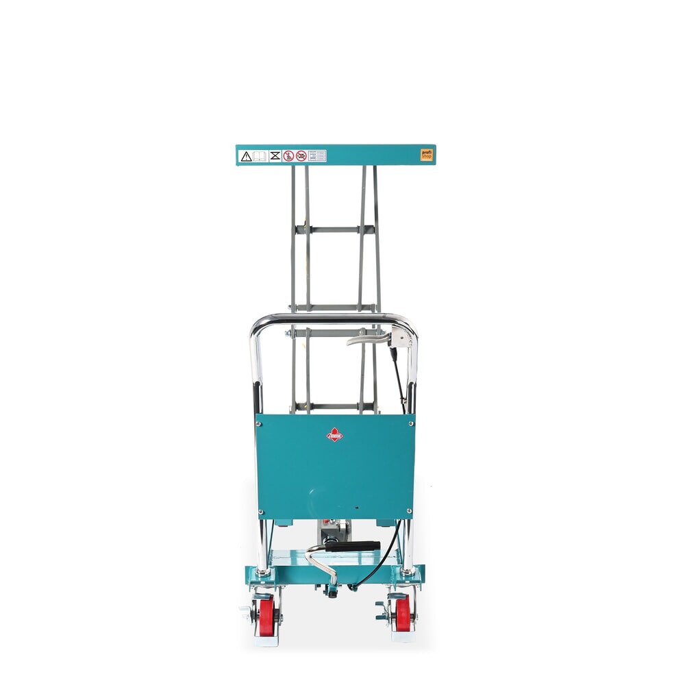 Immagine del prodotto n. 2: Carrello a doppio pantografo con piano elevatore Ameise®, portata 700 kg, piattaforma da 1.220 x 610 mm