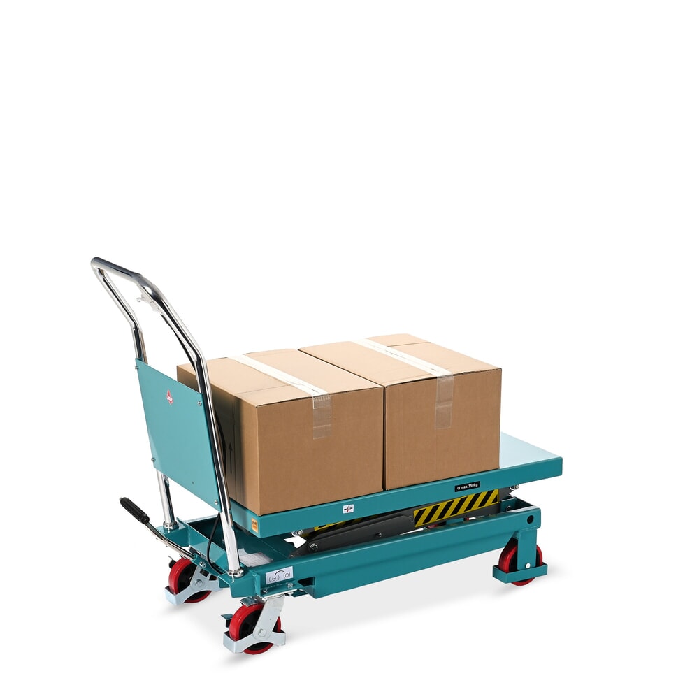 Immagine del prodotto n. 5: Carrello a doppio pantografo con piano elevatore Ameise®, portata 700 kg, piattaforma da 1.220 x 610 mm