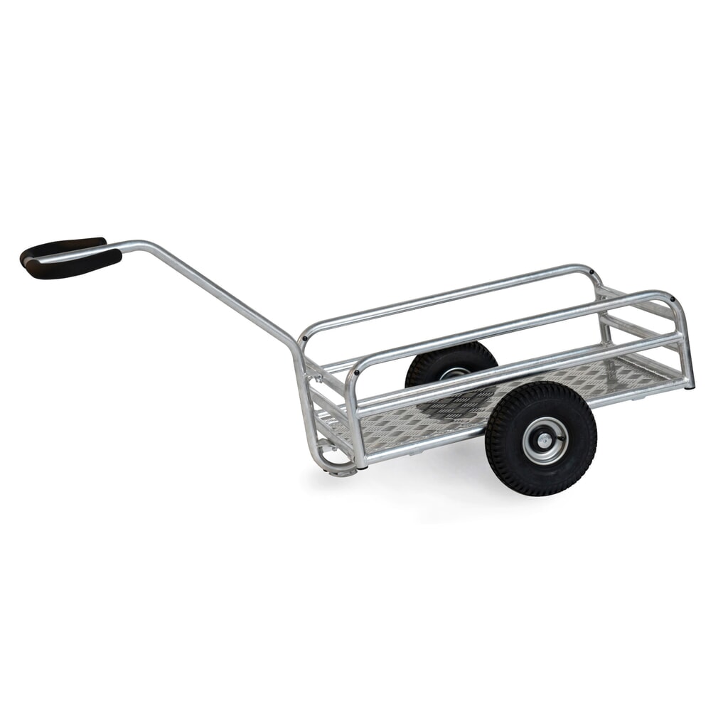 fetra® carrello a mano esterno, 1 asse, capacità di carico 200 kg, superficie di carico LxP 795 x 445 mm, pneumatici pneumatici Immagine del prodotto: fetra® carrello a mano esterno, 1 asse, capacità di carico 200 kg, superficie di carico LxP 795 x 445 mm, pneumatici pneumatici