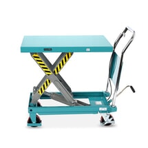 Immagine del prodotto n. 4: Carrello a pantografo con piano elevatore Ameise®, staffa fissa, portata 500 kg, piattaforma da 850 x 500 mm