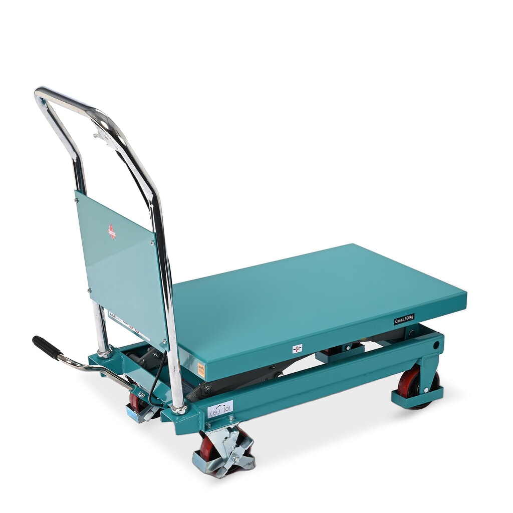 Carrello a pantografo con piano elevatore Ameise®, staffa fissa, portata 500 kg, piattaforma da 850 x 500 mm Immagine del prodotto n. 8: Carrello a pantografo con piano elevatore Ameise®, staffa fissa, portata 500 kg, piattaforma da 850 x 500 mm