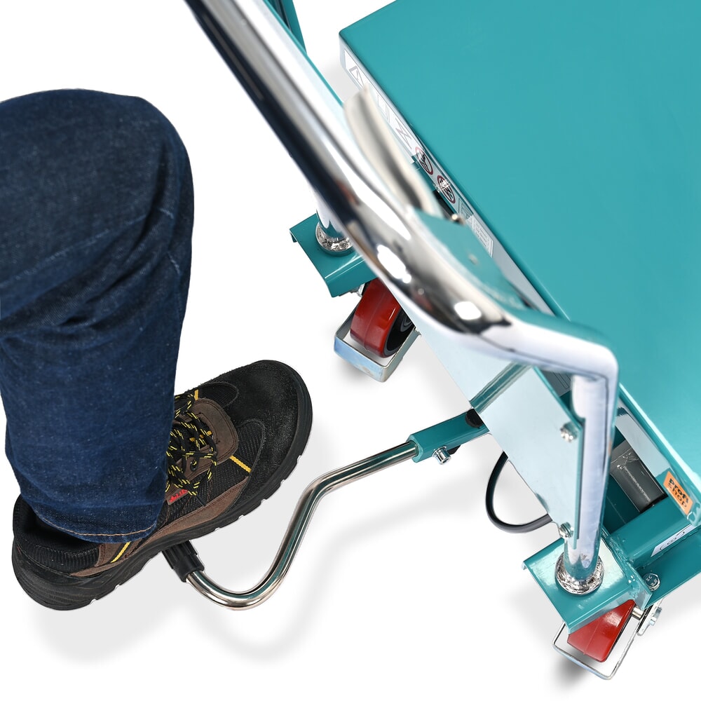 Immagine del prodotto n. 10: Carrello a pantografo con piano elevatore Ameise®, staffa fissa, portata 500 kg, piattaforma da 850 x 500 mm