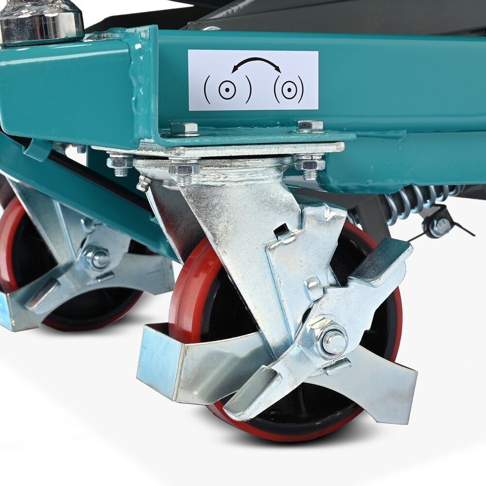 Immagine del prodotto n. 12: Carrello a pantografo con piano elevatore Ameise®, staffa fissa, portata 500 kg, piattaforma da 850 x 500 mm