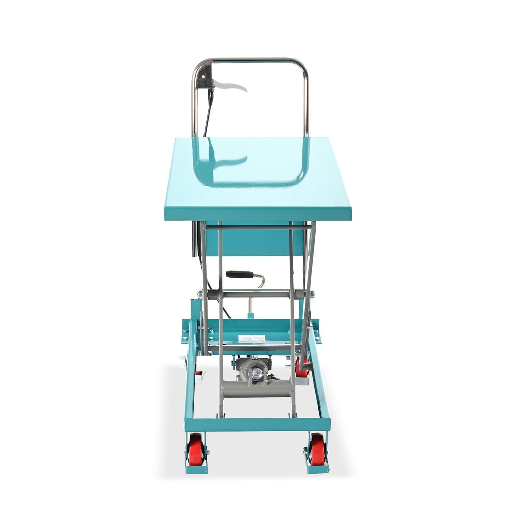 Immagine del prodotto n. 2: Carrello a pantografo con piano elevatore Ameise®, staffa pieghevole, portata 150 kg, piattaforma da 700 x 450 mm