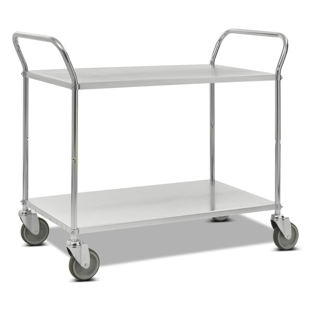 Carrello a pianale, completamente zincato, staffa verticale