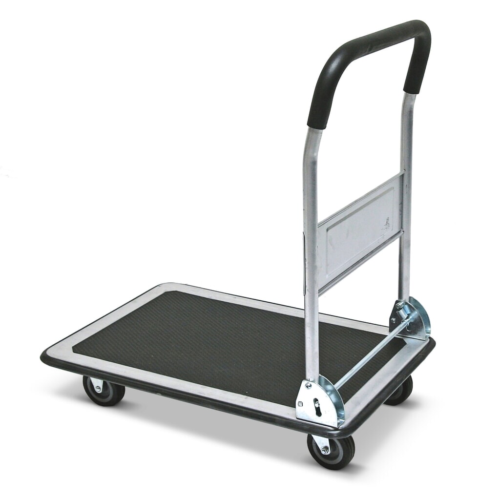 Carrello a piattaforma BASIC, pieghevole, portata 150 kg, superficie di carico 470 x 730 mm Immagine del prodotto: Carrello a piattaforma BASIC, pieghevole, portata 150 kg, superficie di carico 470 x 730 mm