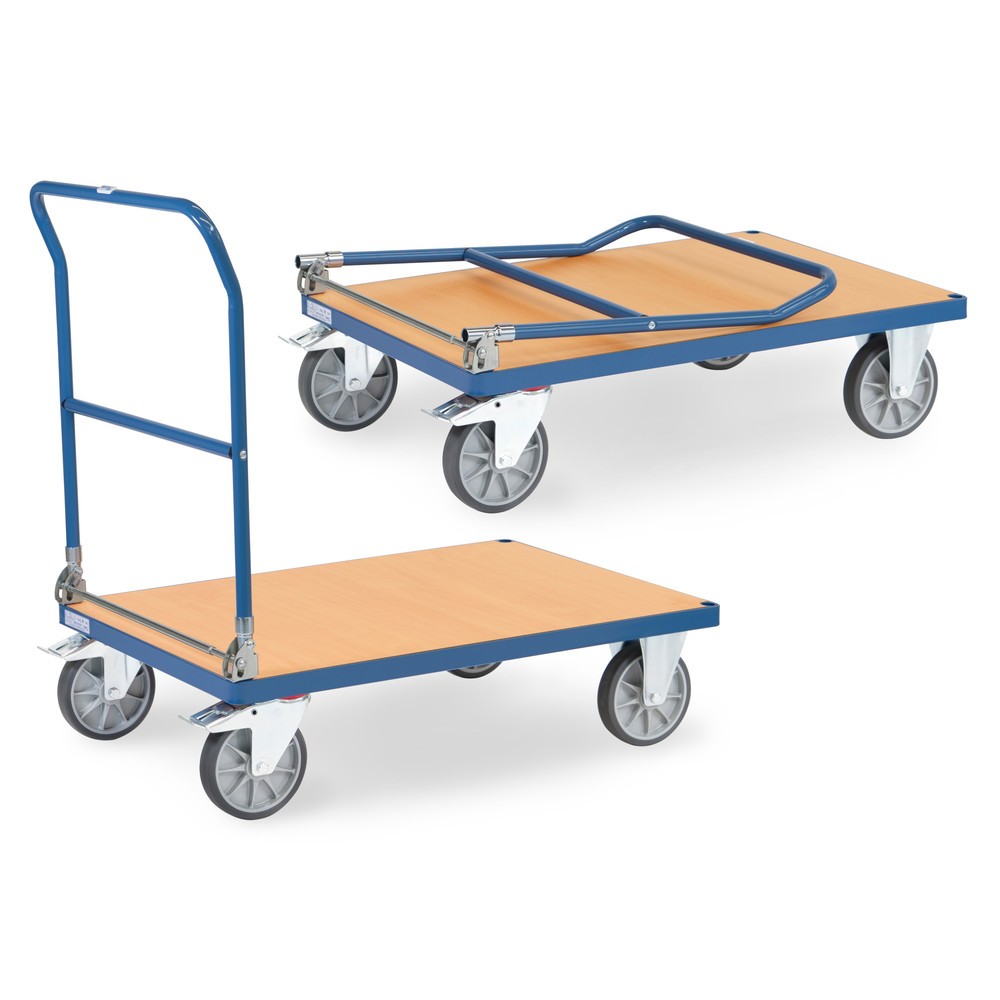 Immagine del prodotto n. 1: fetra® Carrello pieghevole con piattaforma, capacità di carico 600 kg, superficie di carico LxP 1.000 x 700 mm