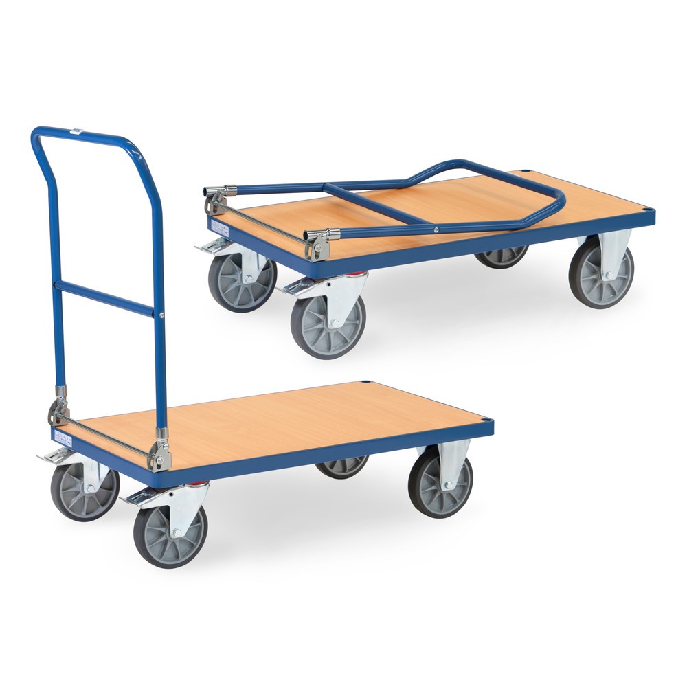 Immagine del prodotto n. 1: fetra® Carrello pieghevole con piattaforma, capacità di carico 600 kg, superficie di carico LxP 1.000 x 600 mm