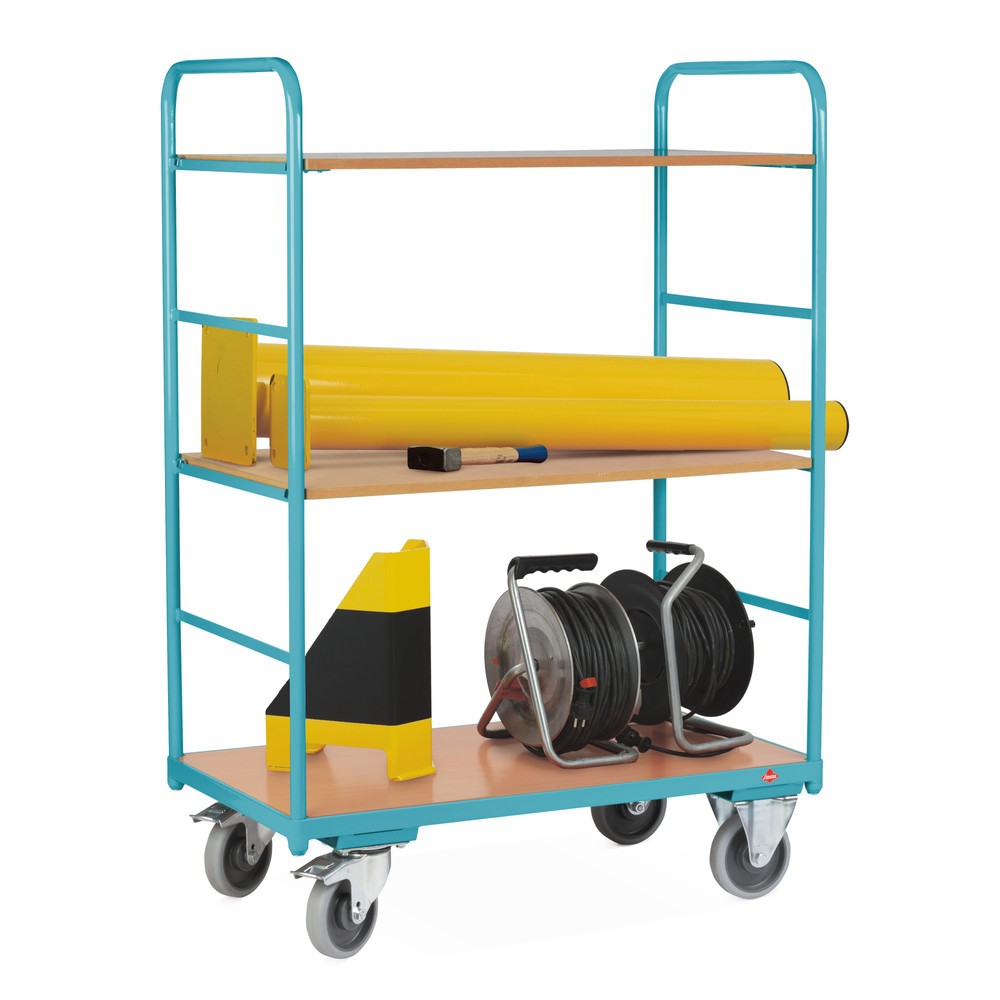 Immagine del prodotto n. 3: carrello a ripiani Ameise®, capacità di carico 250 kg, aperto su tutti i lati, 3 livelli da 1.000 x 600 mm