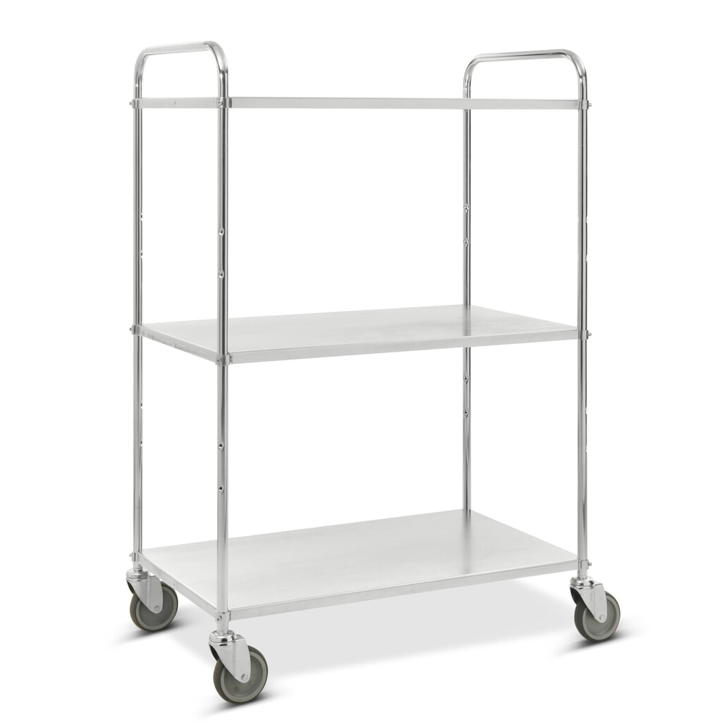 Immagine del prodotto: Carrello a scaffale, completamente zincato, aperto, 3 ripiani da 900 x 540 mm