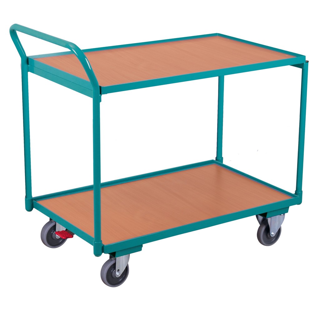 Immagine del prodotto: Carrello con pianale Ameise®, staffa verticale, 2 piani da 1.000 x 600 mm