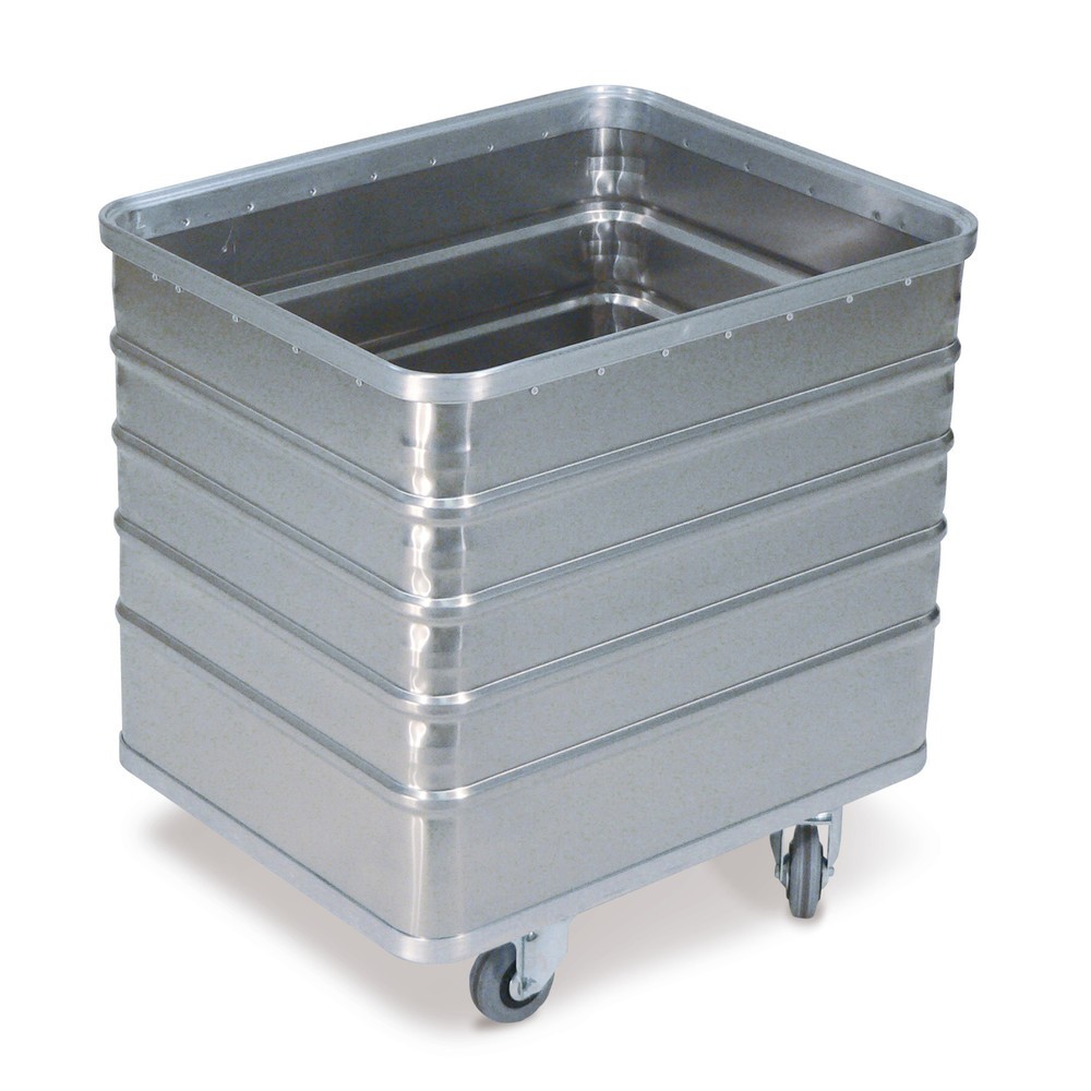 Immagine del prodotto: Carrello contenitore in alluminio con pareti chiuse, volume 223 litri