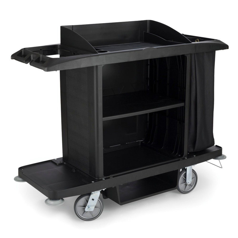 Immagine del prodotto: Carrello da hotel Rubbermaid® GroundsKeeper, nero, AxLxP 1.270 x 559 x 1.524 mm