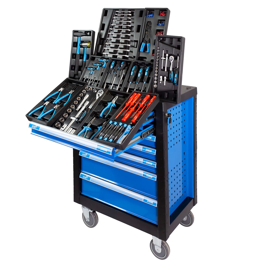 Carrello da officina RAPTOR, incl. assortimento di attrezzi da 250 pezzi Immagine del prodotto: Carrello da officina RAPTOR, incl. assortimento di attrezzi da 250 pezzi