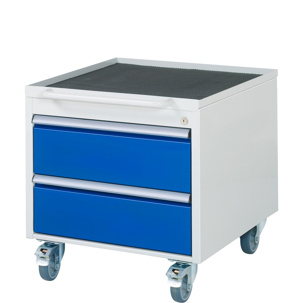 Immagine del prodotto n. 1: RAU Contenitore con base su ruote serie 7000, HxLxP 565 x 580 x 650 mm, con 2 cassetti