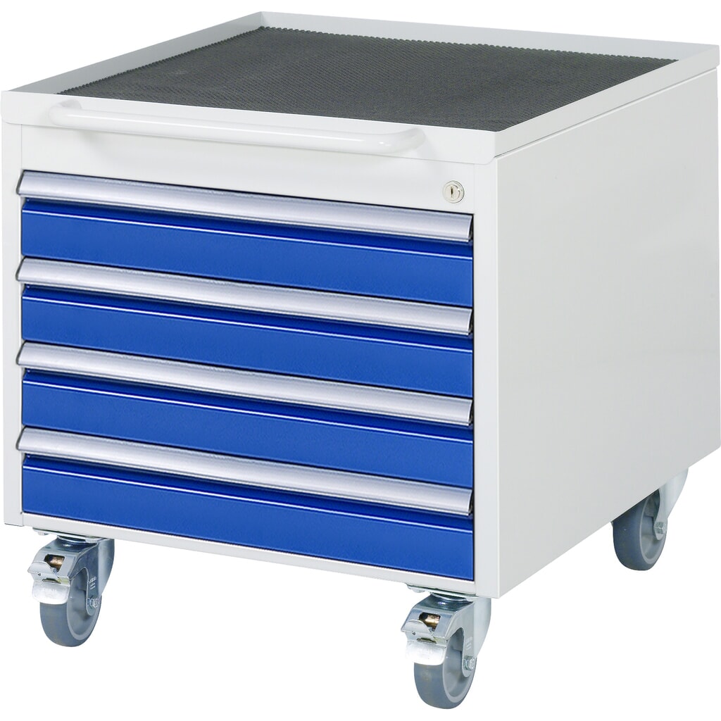 RAU Contenitore con base su ruote serie 7000, HxLxP 565 x 580 x 650 mm, con 4 cassetti Immagine del prodotto: RAU Contenitore con base su ruote serie 7000, HxLxP 565 x 580 x 650 mm, con 4 cassetti