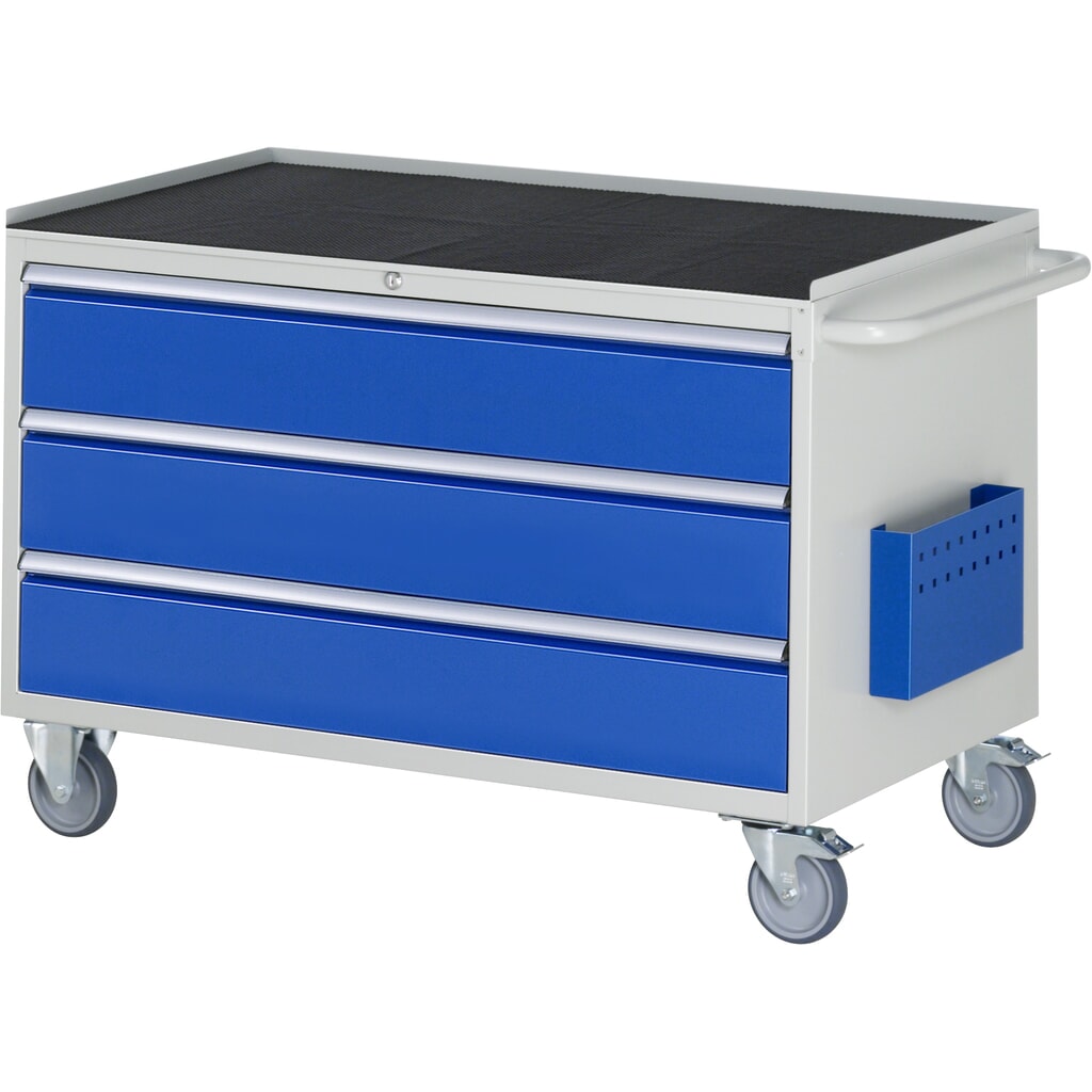 RAU Carrello da officina Serie 7000, HxLxP 795 x 1.145 x 650 mm, con 3 cassetti misura XXL, piano di appoggio in faggio Immagine del prodotto: RAU Carrello da officina Serie 7000, HxLxP 795 x 1.145 x 650 mm, con 3 cassetti misura XXL, piano di appoggio in faggio