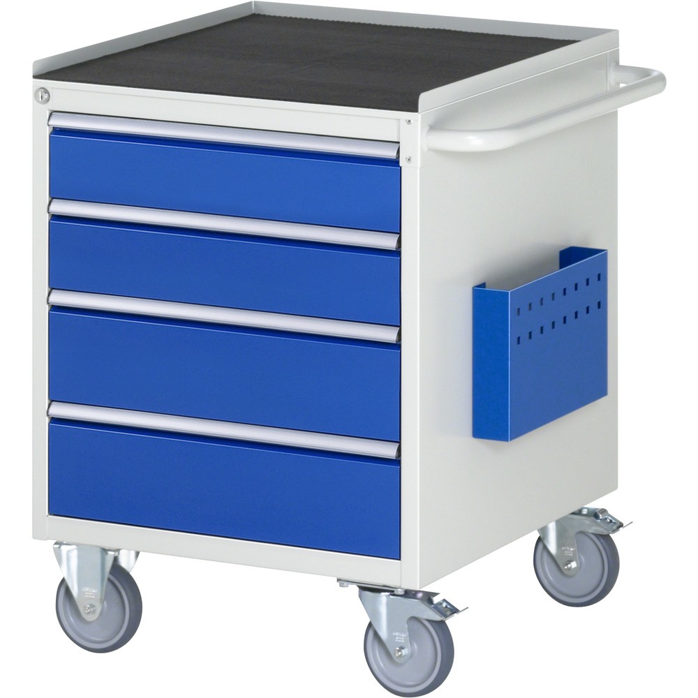 Immagine del prodotto n. 1: RAU Carrello da officina Serie 7000, HxLxP 795 x 580 x 650 mm, con 4 cassetti misura L, piano di appoggio in metallo