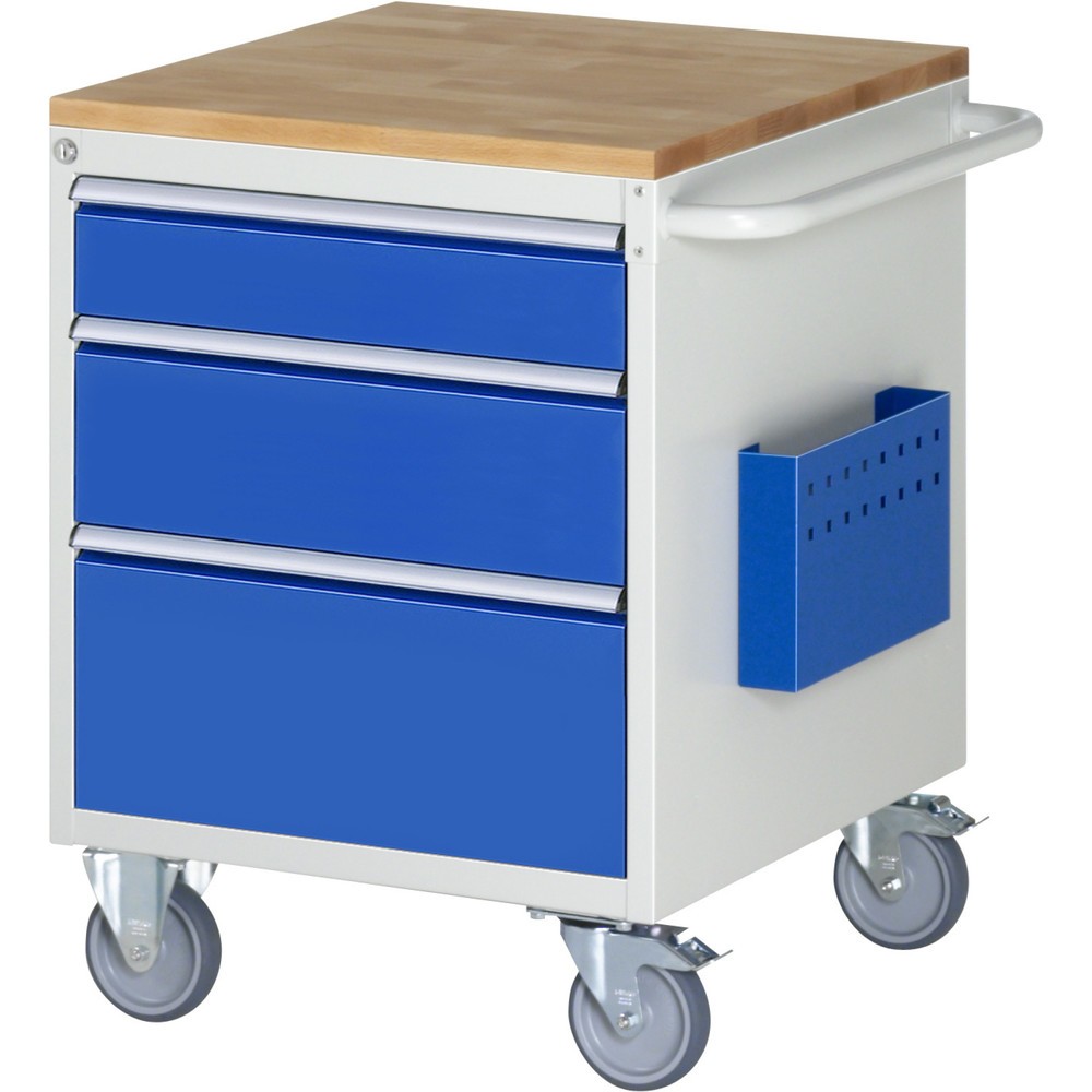 Immagine del prodotto n. 1: Carrello di montaggio RAU Serie 7000, AxLxP 795 x 580 x 650 mm, 3 cassetti 1 x 120, 1 x 180, 1 x 240 mm, piano di lavoro in faggio