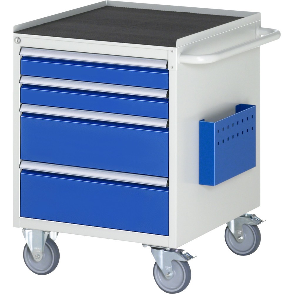 Immagine del prodotto: Carrello di montaggio RAU Serie 7000, AxLxP 795 x 580 x 650 mm, 4 cassetti 2 x 90, 2 x 180 mm, piano di lavoro in metallo