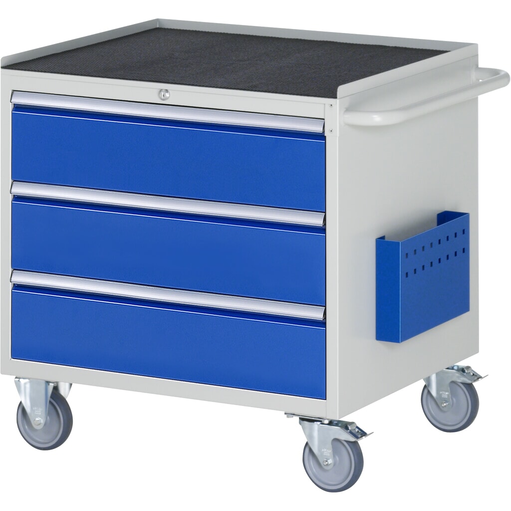 RAU Carrello da officina Serie 7000, HxLxP 795 x 770 x 650 mm, con 3 cassetti misura XL, piano di appoggio in metallo Immagine del prodotto: RAU Carrello da officina Serie 7000, HxLxP 795 x 770 x 650 mm, con 3 cassetti misura XL, piano di appoggio in metallo