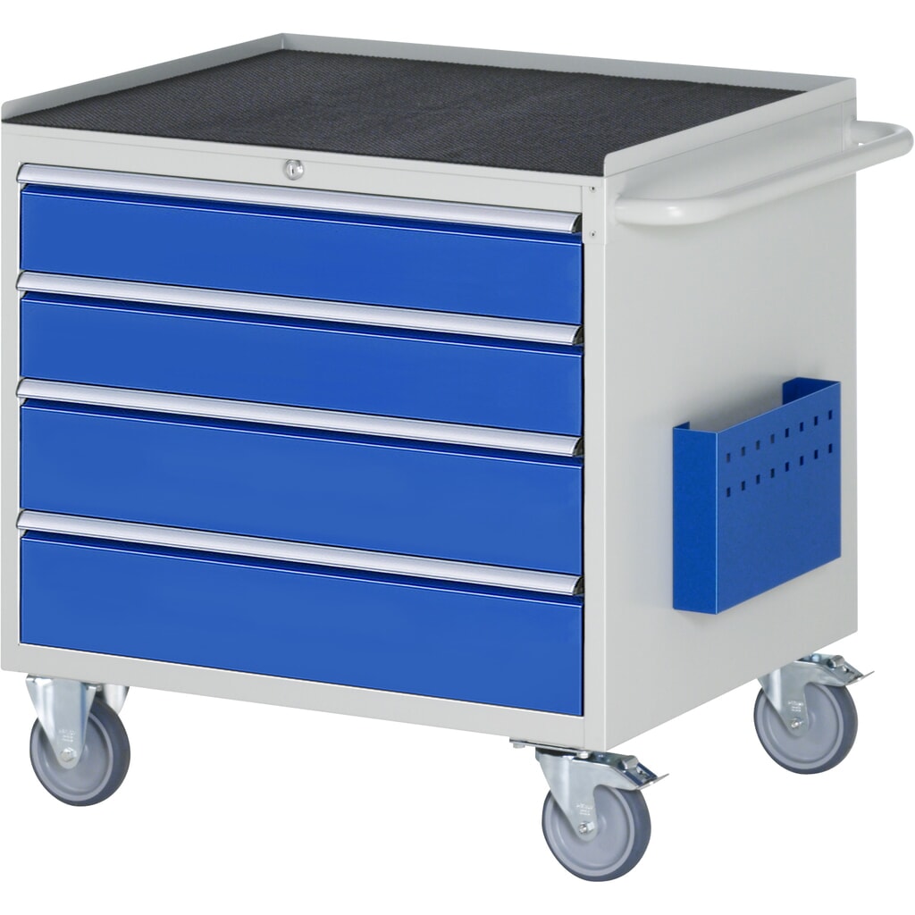 RAU Carrello da officina Serie 7000, HxLxP 795 x 770 x 650 mm, con 4 cassetti misura XL, piano di appoggio in metallo Immagine del prodotto: RAU Carrello da officina Serie 7000, HxLxP 795 x 770 x 650 mm, con 4 cassetti misura XL, piano di appoggio in metallo