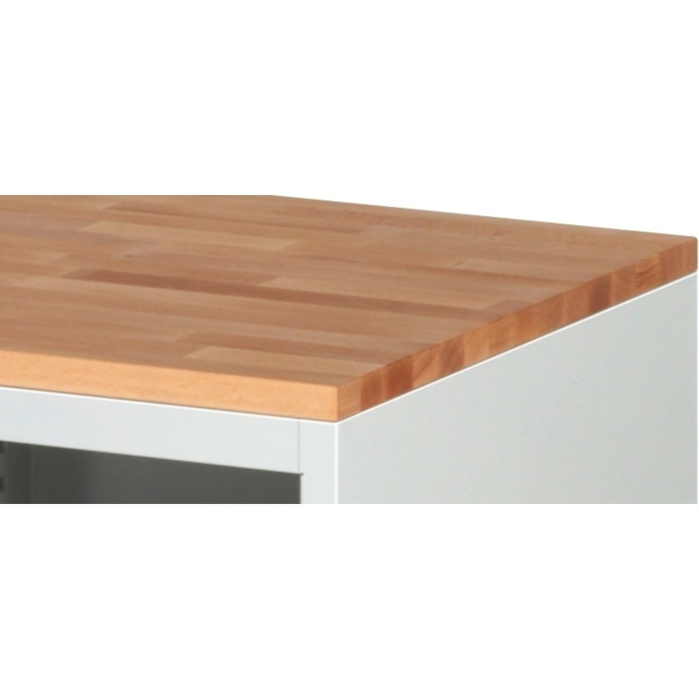 Immagine del prodotto n. 2: Carrello di montaggio RAU Serie 7000, AxLxP 975 x 1.145 x 650 mm, 6 cassetti 6 x 120 mm, piano di lavoro in faggio, portata cassetti 50 kg