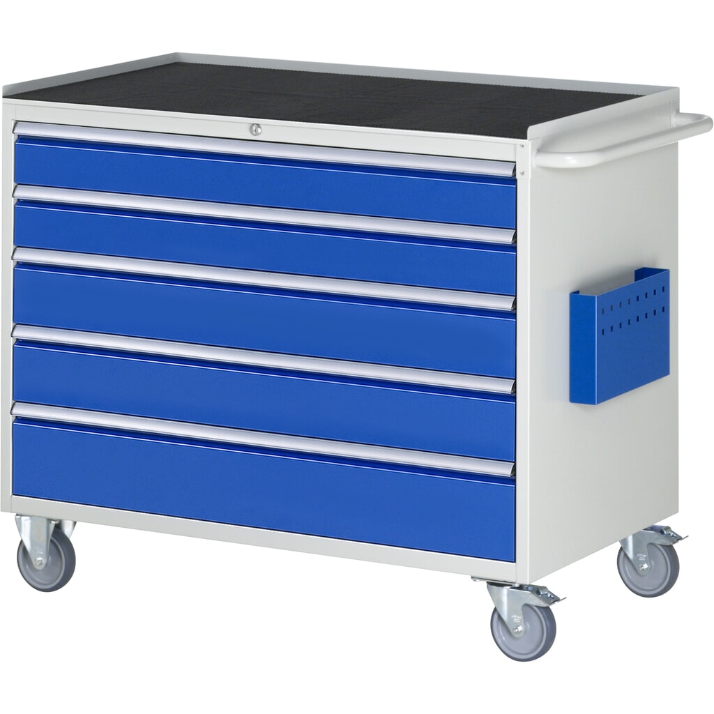 RAU Carrello da officina Serie 7000, HxLxP 975 x 1.145 x 650 mm, con 5 cassetti misura XXL, piano di appoggio in faggio Immagine del prodotto: RAU Carrello da officina Serie 7000, HxLxP 975 x 1.145 x 650 mm, con 5 cassetti misura XXL, piano di appoggio in faggio
