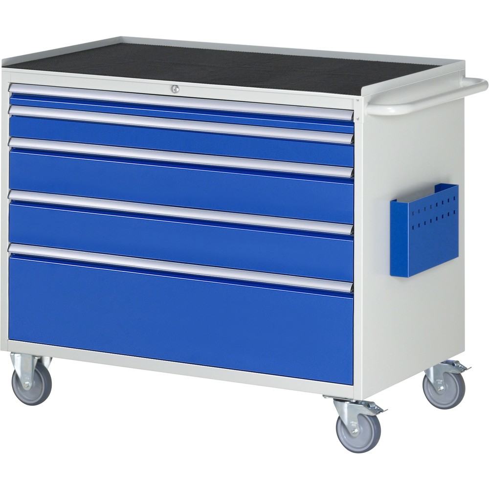 Immagine del prodotto: RAU Carrello da officina Serie 7000, HxLxP 975 x 1.145 x 650 mm, con 5 cassetti misura XXL, piano di appoggio in faggio